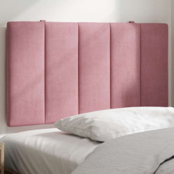 Almofadão de cabeceira hanko 80 cm veludo rosa