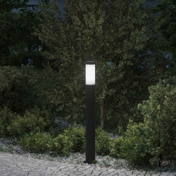 Luminária de poste 80 cm em aço inoxidável IP44