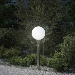 Luminária de poste com sensor, 80 cm, aço inoxidável, IP44