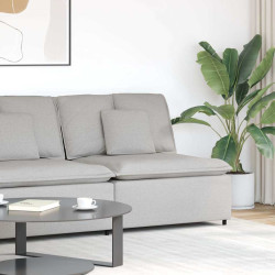 Módulo central para sofá modular com almofadas, cinza nuvem, 100 cm