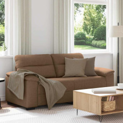 Sofá de 2 lugares marrom 180x81x84 cm em tecido