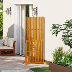 Biombo de privacidade para uso interno/externo, 180,5 cm, em madeira maciça de acácia