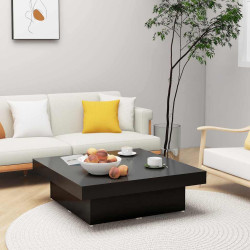 Mesa de centro 90x90x28 cm derivados de madeira preto
