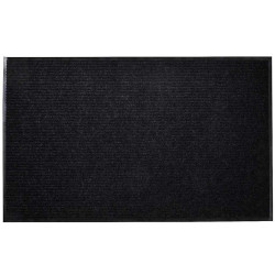 Tapete de porta preto 90 x 120 cm PVC