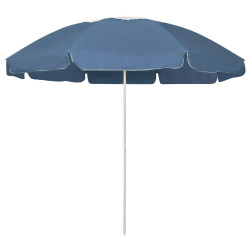 Guarda-sol de praia 240 cm azul