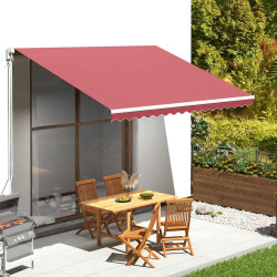 Tecido de substituição para toldo bordô 400x300 cm poliéster
