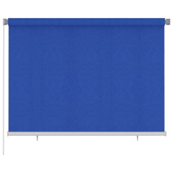 Estore de rolo para exterior 205 (l) x 140 (a) cm azul HDPE