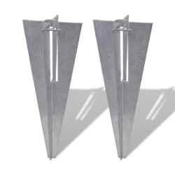 Espetos para postes de cerca 2 pcs