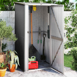 Abrigo de jardim 118,5x97x209,5 cm aço galvanizado antracite
