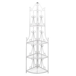 Suporte de canto para planta / branco