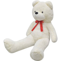 Urso de peluche xxl 85 cm branco