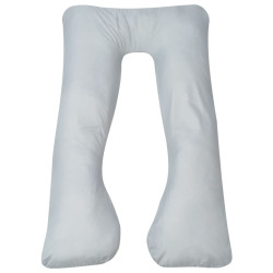 Almofada de gravidez 90 x 145 cm cinzento