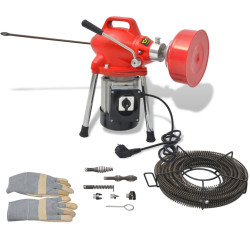 Máquina desentupidora de canos 250 w 12,5mx16mm 4,5mx9,5mm