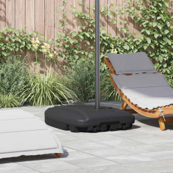 Suporte para guarda-sol de exterior preto