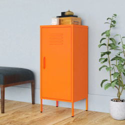 Armário de arrumação aço 42,5x35x101,5 cm laranja