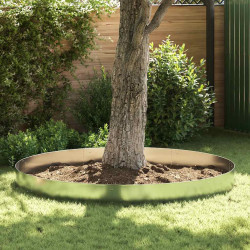 Vedação para relvado 5 pcs aço galvanizado 100x19 cm