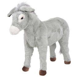 Burro de montar em peluche cinzento xxl