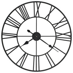 Relógio de parede com movimento quartzo metal 80 cm xxl