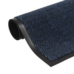 Tapete controlo de pó retangular tufado 80x120 cm azul