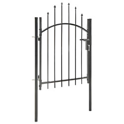 Portão de jardim woerden aço 1x1m preto