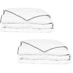 Edredão de inverno penugem 2 pcs 150x200 cm