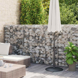 Muro gabião com tampas aço galvanizado 600x50x150 cm