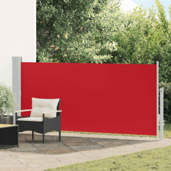 Toldo lateral retrátil 140x300 cm vermelho