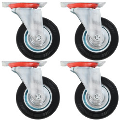 Rodas giratórias 4 pcs 100 mm