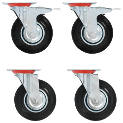 Rodas giratórias 4 pcs 125 mm