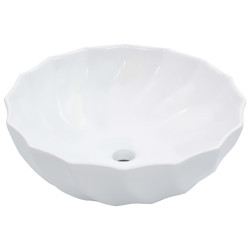 Lavatório 46x17 cm cerâmica branco