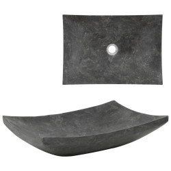 Lavatório 50x35x12 cm mármore preto