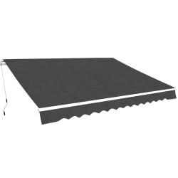 Toldo dobrável manual 500 cm antracite