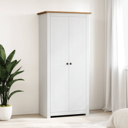 Roupeiro branco 80x50x171,5 cm pinho panamá maciço