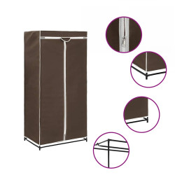Roupeiro 75x50x160 cm castanho