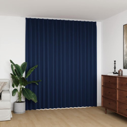 Cortina blackout com ganchos 290x245 cm azul
