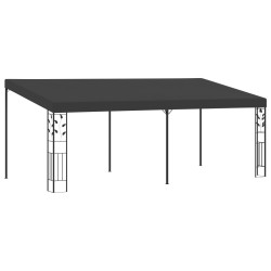 Gazebo de parede 6x3x2,5 m antracite