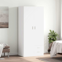 Roupeiro 80x52x180 cm derivados de madeira branco