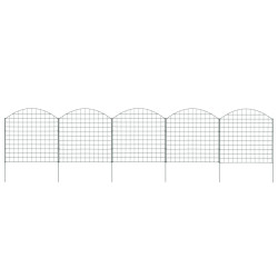 Conj. painéis de vedação arqueados p/ jardim 77,5x78,5 cm verde