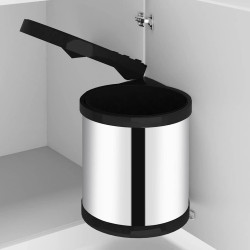 Caixote do lixo para cozinha embutido aço inoxidável 8 l