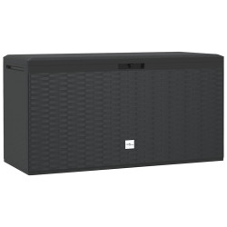 Caixa de arrumação para jardim 114x47x60 cm antracite