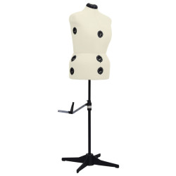 Manequim feminino ajustável tamanho l 44-50 cor creme