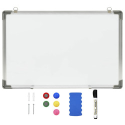 Quadro de escrita magnético 50x35 cm aço branco