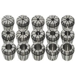 Pinças er25 15 pcs p/ conjunto de ferramentas de torneamento