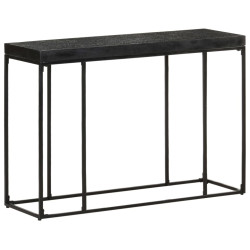 Mesa consola 110x35x76 cm acácia maciça e mangueira preto