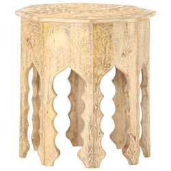 Mesa de apoio ø48 cm madeira de mangueira maciça