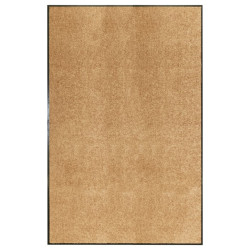 Tapete de porta lavável 120x180 cm creme