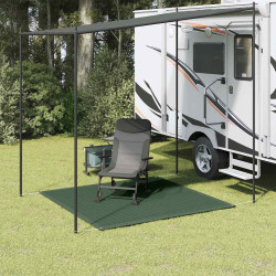 Tapete de campismo para tenda 200x200 cm verde-escuro