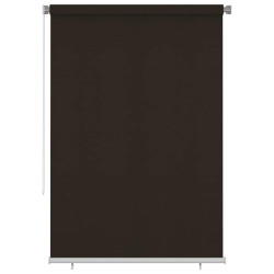 Estore de rolo para exterior 165 cm (l) x 230 cm (a) castanho HDPE