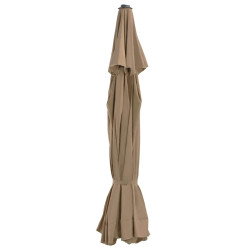 Tecido substituição p/ guarda-sol 515 cm cinzento-acastanhado