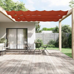 Toldo vertical 140x800 cm tecido oxford cor terracota